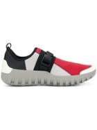 Prada Neoprene Safety Buckle Sneakers - Red