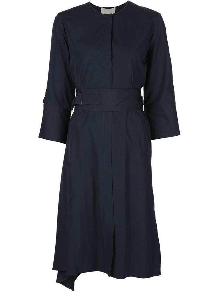 3.1 Phillip Lim Belted Dress, Women's, Size: 4, Blue, Cotton