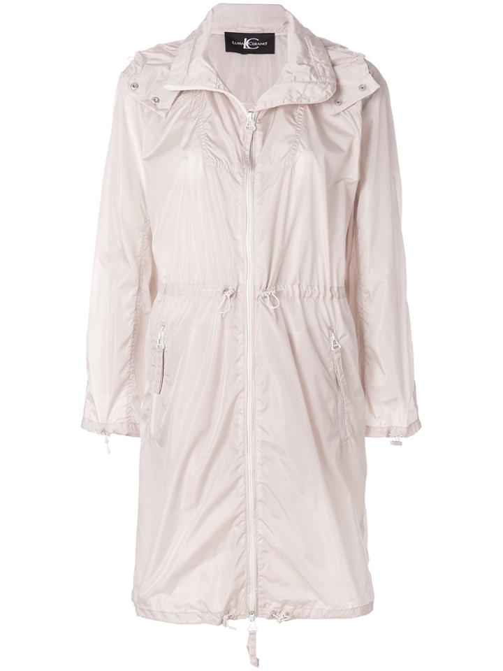 Luisa Cerano Lightweight Zipped Parka - Nude & Neutrals