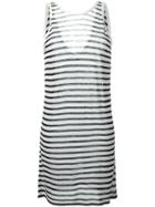 T By Alexander Wang Striped Tank Dress - Blue