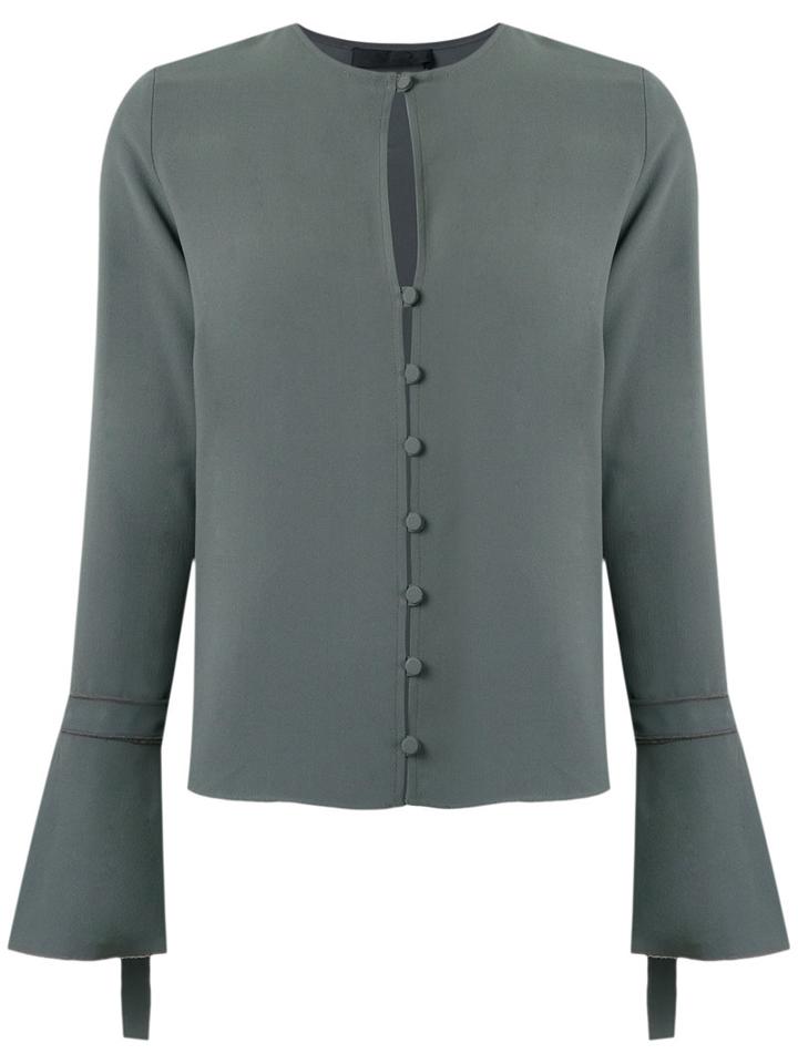 Talie Nk - Buttoned Shirt - Women - Acetate/viscose - 40, Green, Acetate/viscose