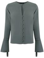Talie Nk - Buttoned Shirt - Women - Acetate/viscose - 40, Green, Acetate/viscose