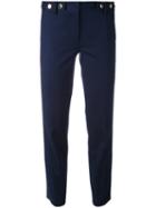 Michael Michael Kors - Cropped Trousers - Women - Cotton/spandex/elastane - 2, Women's, Blue, Cotton/spandex/elastane