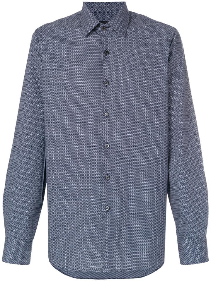 Prada Tile Print Shirt - Blue