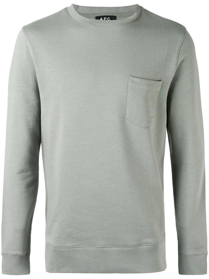 A.p.c. - Fitted Sweater - Men - Cotton - Xl, Grey, Cotton