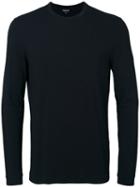 Giorgio Armani - Long Sleeve T-shirt - Men - Spandex/elastane/viscose - 52, Black, Spandex/elastane/viscose