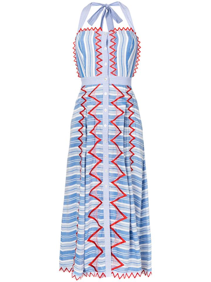 Temperley London Trelliage Dress - Blue