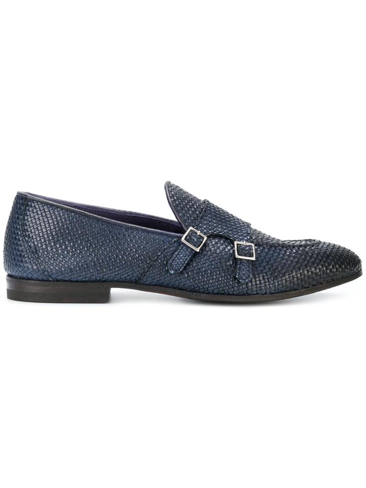 Henderson Baracco Cross Strap Loafers - Blue