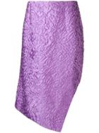 Aalto Textured Handkerchief Skirt - Purple