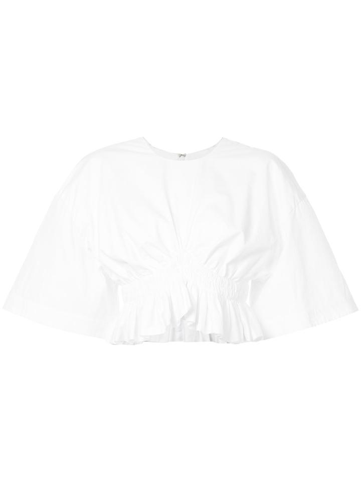 Ellery Close Encounters Cropped Shirt - White