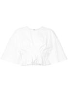 Ellery Close Encounters Cropped Shirt - White