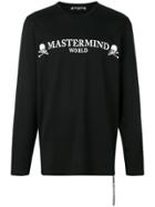 Mastermind Japan Long Sleeve Skull Print T-shirt - Black