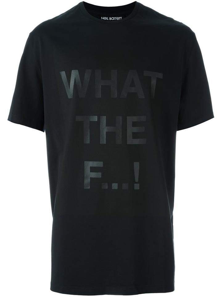 Neil Barrett What The F! Print T-shirt