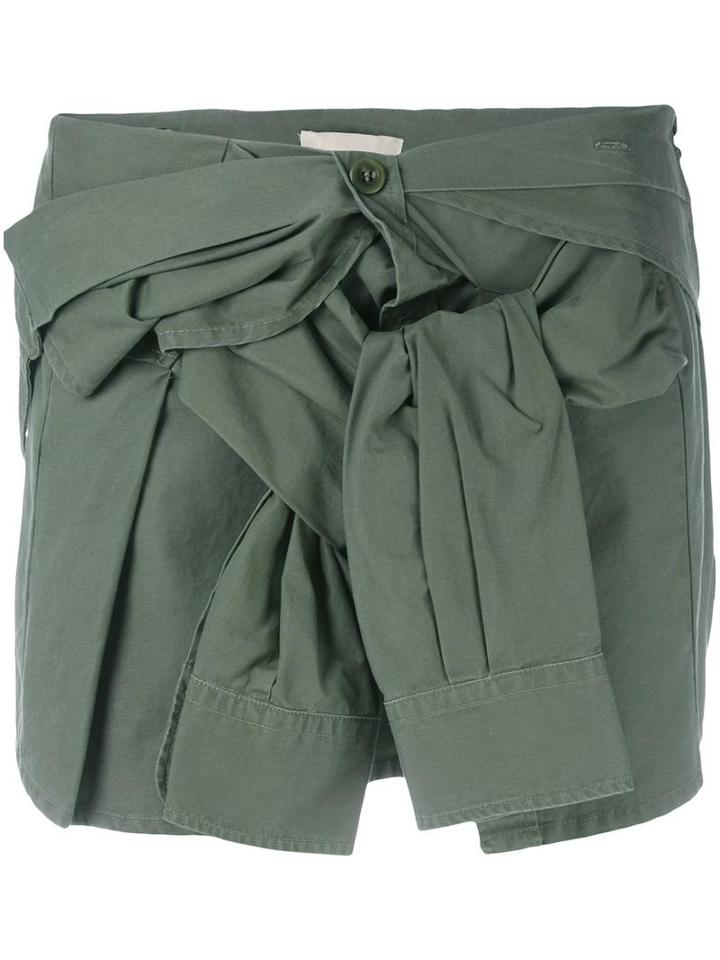 Faith Connexion Shirt Skirt, Women's, Size: Small, Green, Cotton