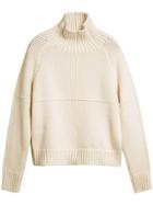 Burberry Roll Neck Knitted Jumper - Nude & Neutrals