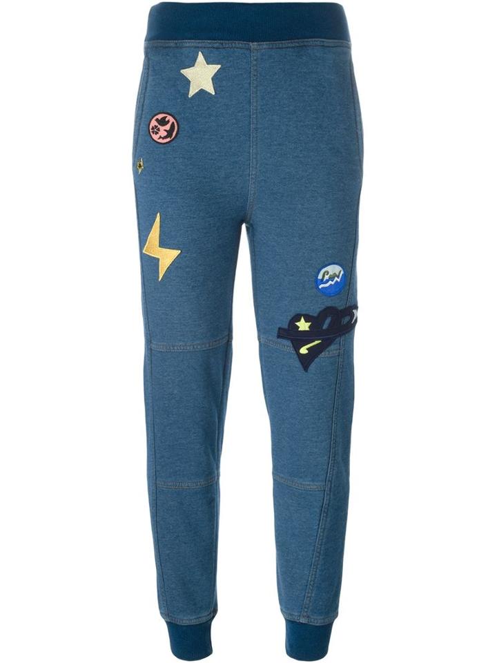 Stella Mccartney Patched Denim Effect Track Pants