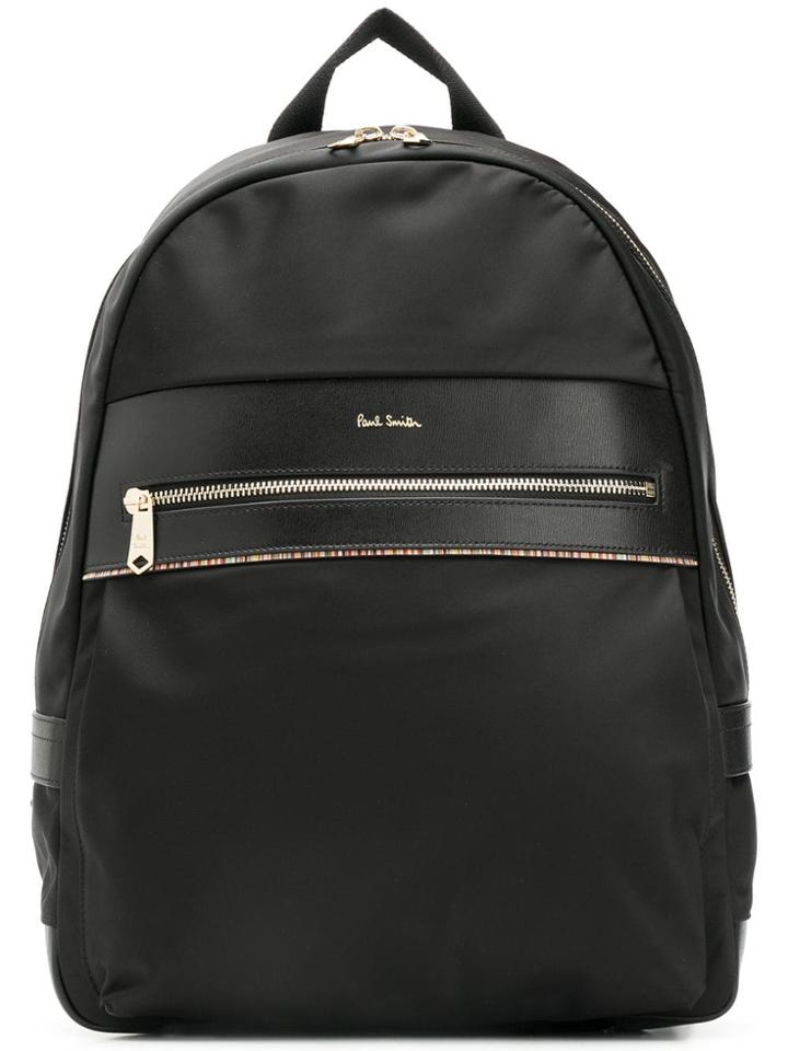 Ps By Paul Smith Logo Plaque Backpack - Black