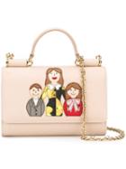 Dolce & Gabbana Mini 'von' Wallet Crossbody Bag, Women's, Pink/purple, Calf Leather