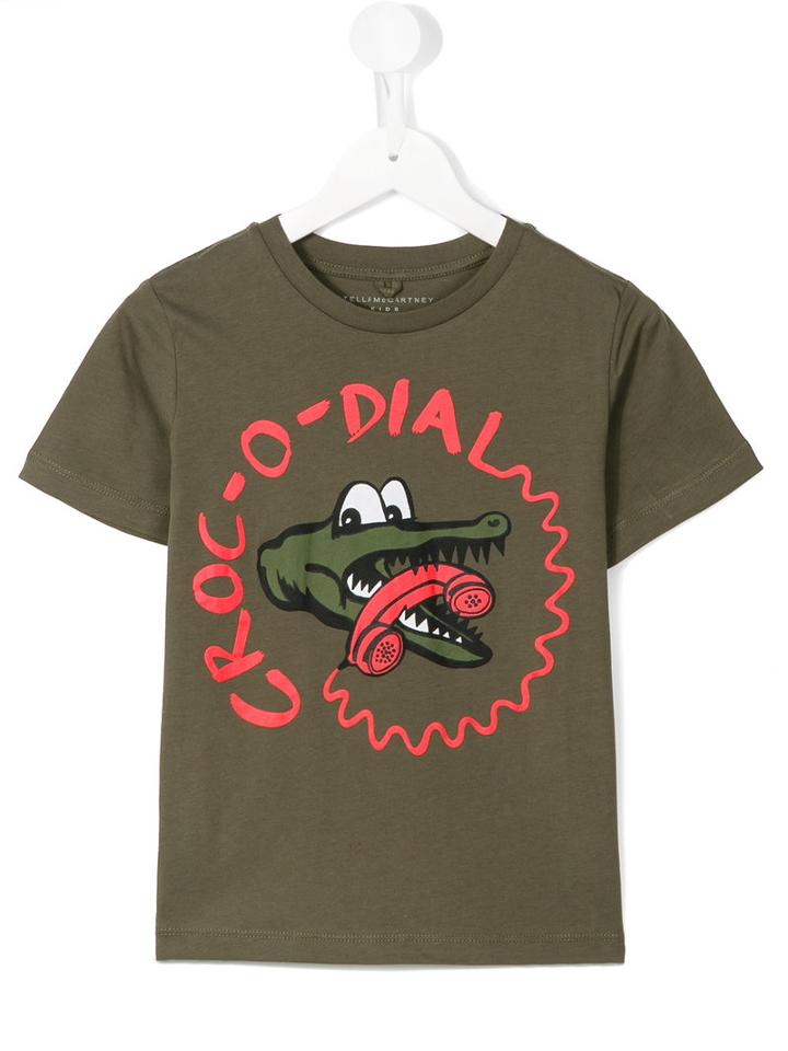 Stella Mccartney Kids Crocodile T-shirt, Boy's, Size: 12 Yrs, Green