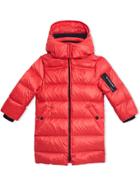 Burberry Kids Detachable Hood Down-filled Puffer Coat - Red