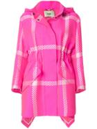 Fendi Pop Tartan Raincoat - Pink & Purple