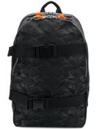 Mcq Alexander Mcqueen Camouflage Skater Clip Backpack - Black