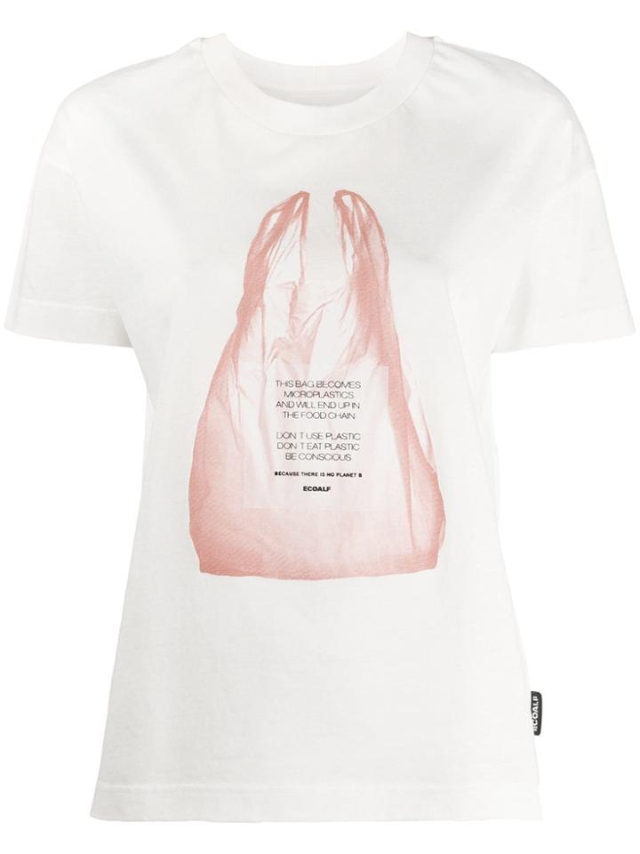 Ecoalf Plastic Bag Print T-shirt - White