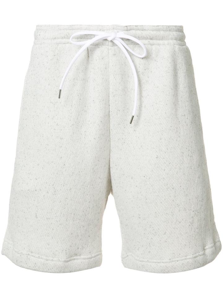 Julien David Vapor Gauze French Terry Sweatshorts - Red