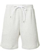 Julien David Vapor Gauze French Terry Sweatshorts - Red