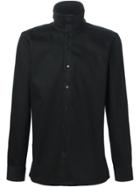Raf Simons Ribbed Roll Neck Shirt - Black