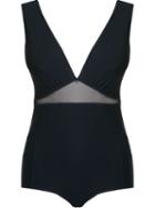 Giuliana Romanno Deep V-neck Body, Women's, Size: P, Blue, Polyamide/spandex/elastane