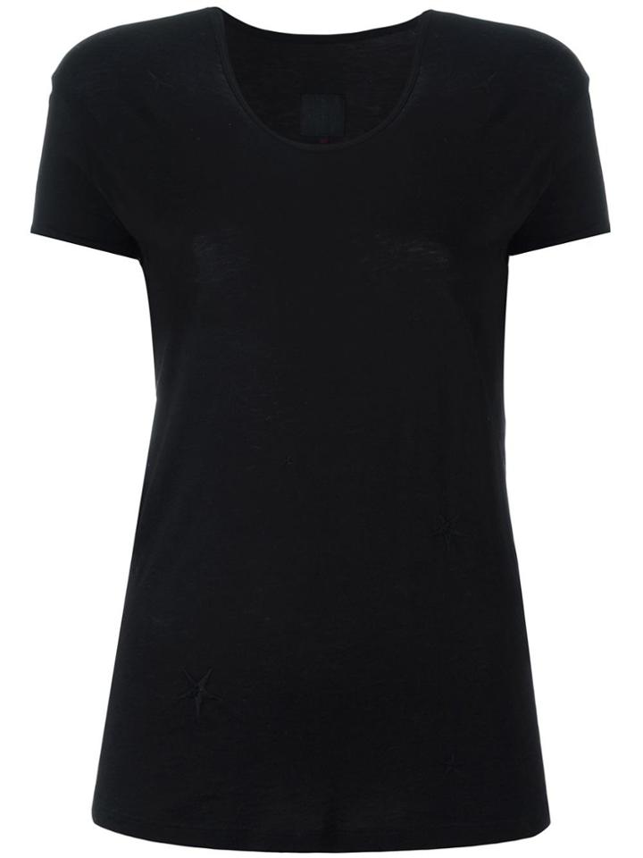 Rta Star Embroidered T-shirt - Black