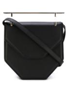 M2malletier Metallic Handle Geometric Tote Bag, Women's, Black