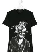 Dsquared2 Kids - Graphic Print T-shirt - Kids - Cotton - 16 Yrs, Black