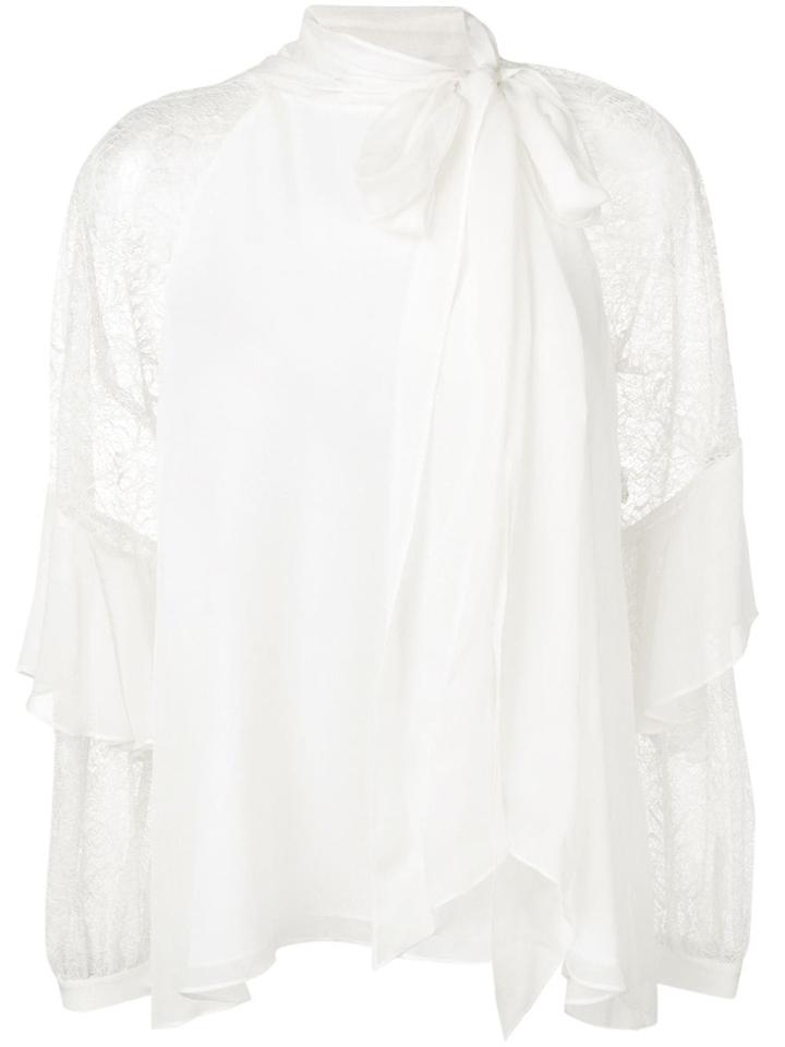 Diane Von Furstenberg Mariella Chiffon Blouse - White