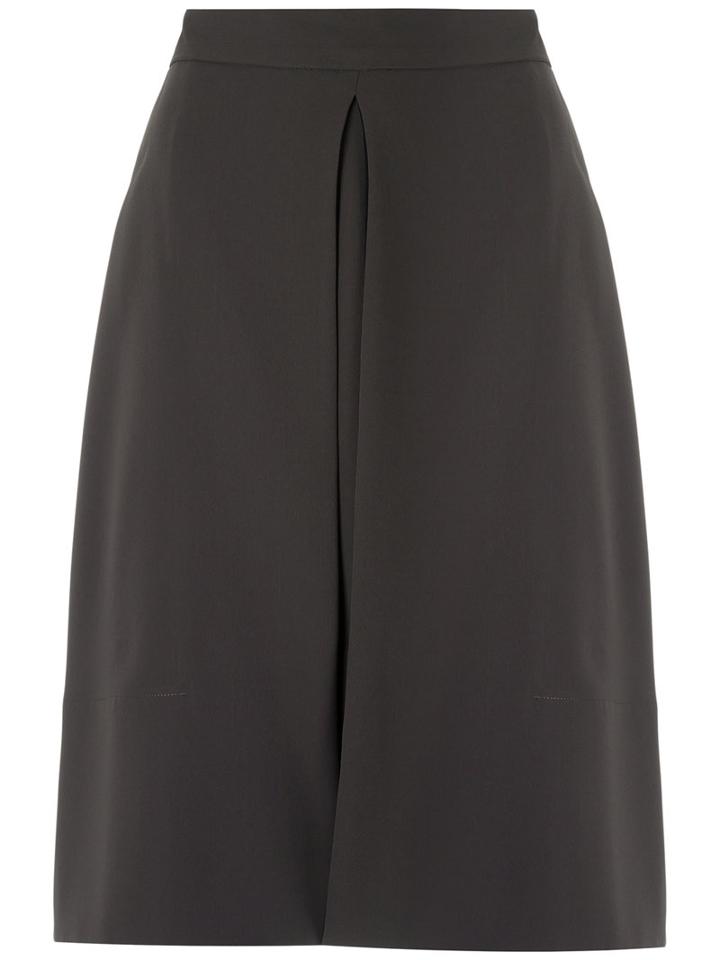 Gloria Coelho - High Waisted Skirt - Women - Polyester - 40, Grey, Polyester