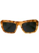 Carolina Herrera Oversized Frame Sunglasses - Yellow & Orange