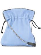 Les Petits Joueurs Metal Trim Bucket Bag - Blue