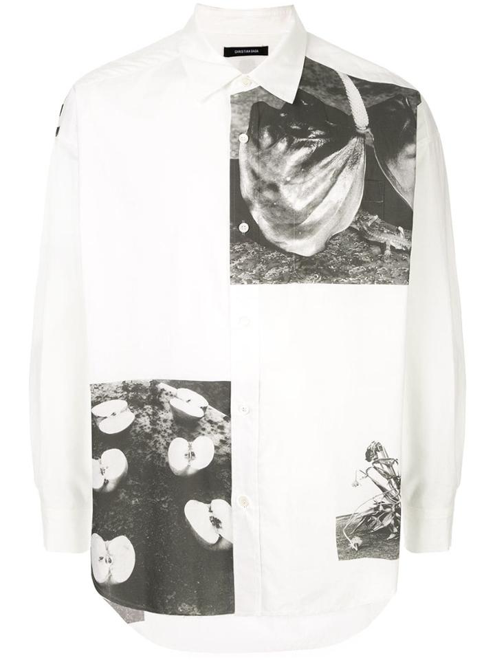 Christian Dada Graphic Print Shirt - White