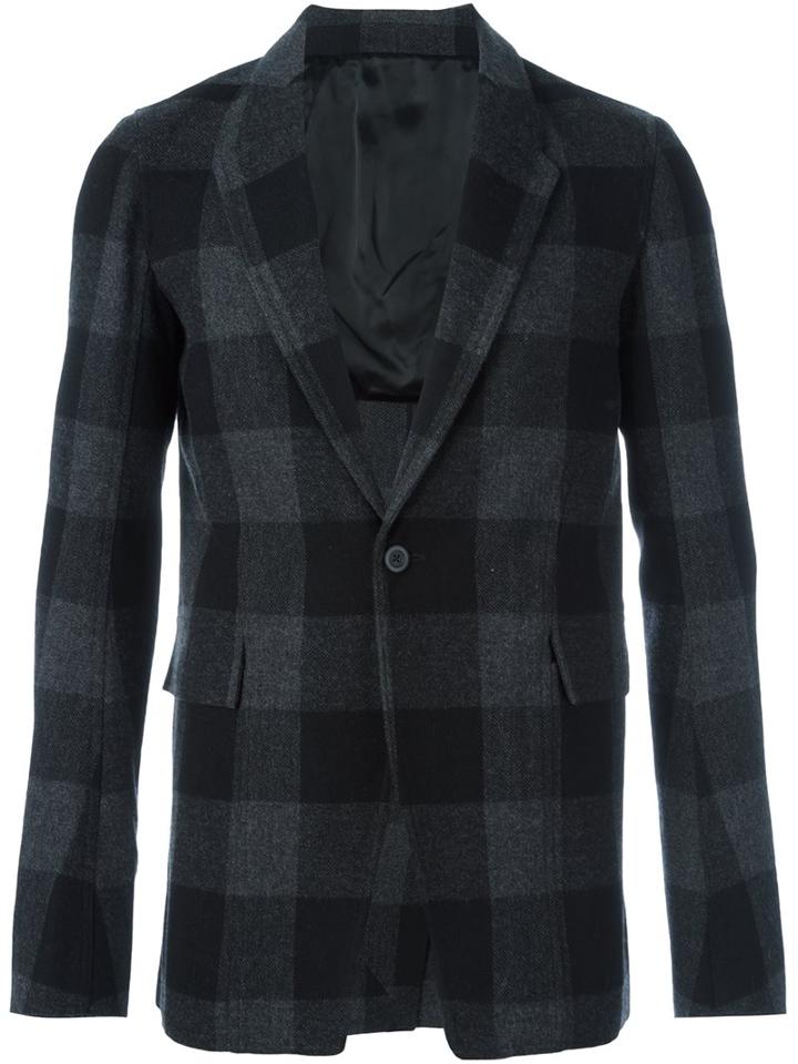 Rick Owens Checked Blazer