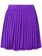 Versace Vintage Pleated Mini Envelope Skirt - Pink & Purple