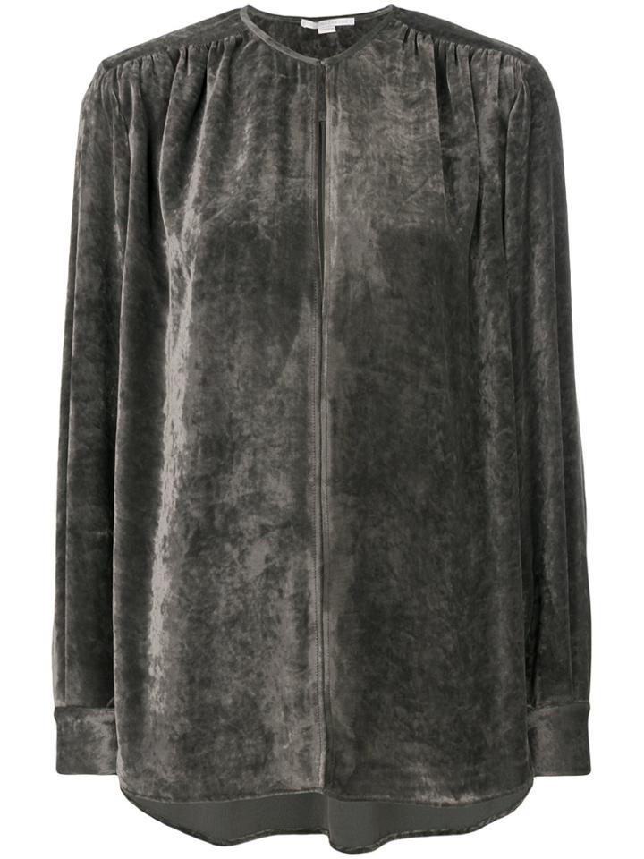 Stella Mccartney Velvet Blouse - Grey