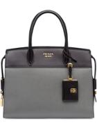 Prada Esplanade Leather Bag - Grey