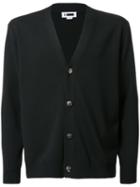 H Beauty & Youth. Dropped Shoulder V-neck Cardigan, Men's, Size: Small, Black, Wool