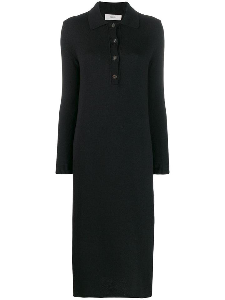 Pringle Of Scotland Maxi Polo Shirt Dress - Blue