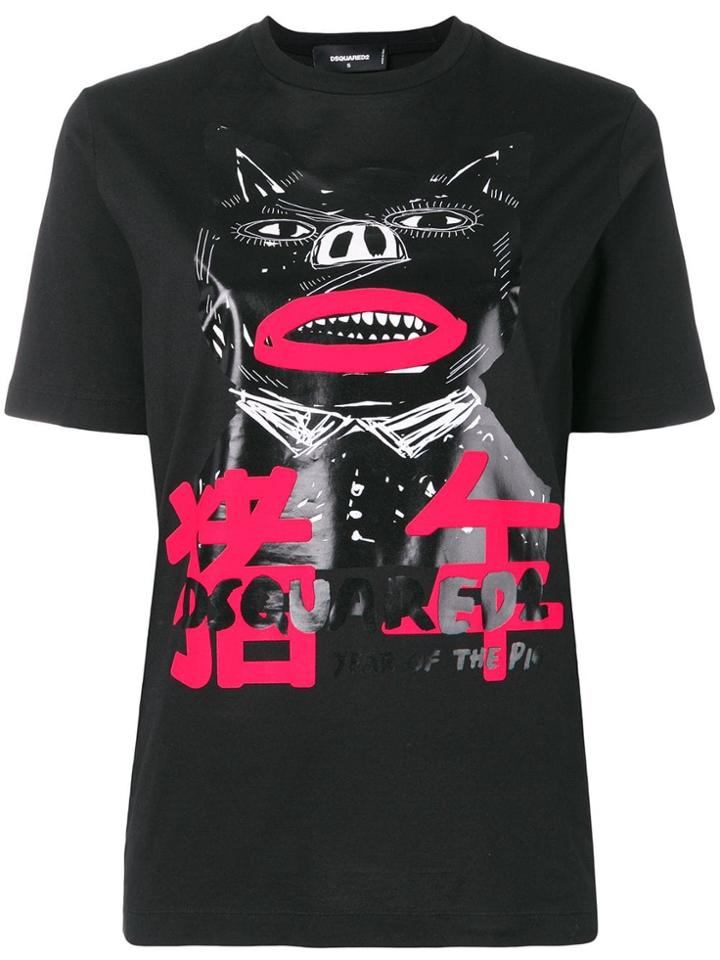 Dsquared2 Graphic Logo T-shirt - Black