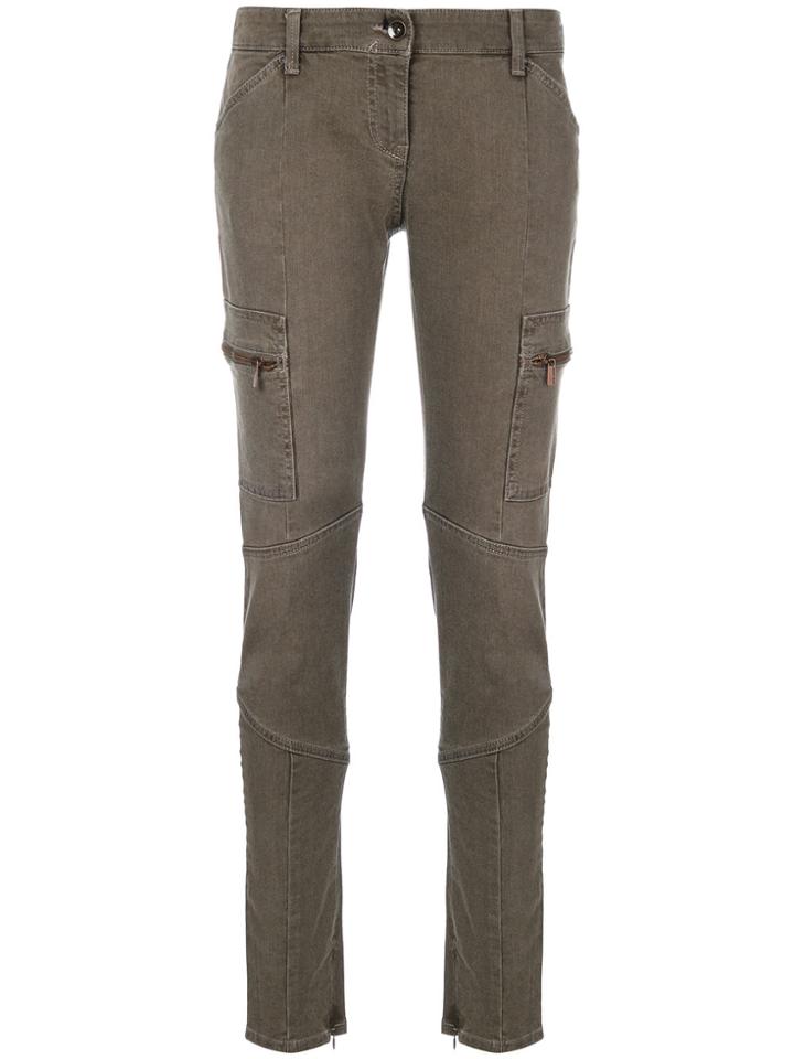 Armani Jeans Cargo Skinny Jeans - Brown