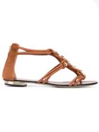 Le Silla Embellished Sandals - Brown