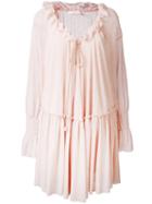 See By Chloé - Bohemian Ruffled Dress - Women - Cotton/polyester - M, Pink/purple, Cotton/polyester