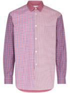 Comme Des Garçons Shirt Mixed Check Shirt - Red